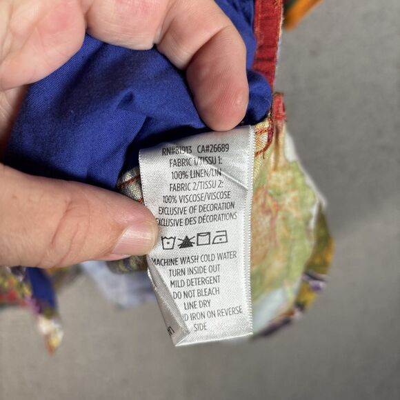 Robert Graham Limited Edition Shirt Men’s Size 3XL Landscapes Floral Linen - Picture 14 of 16